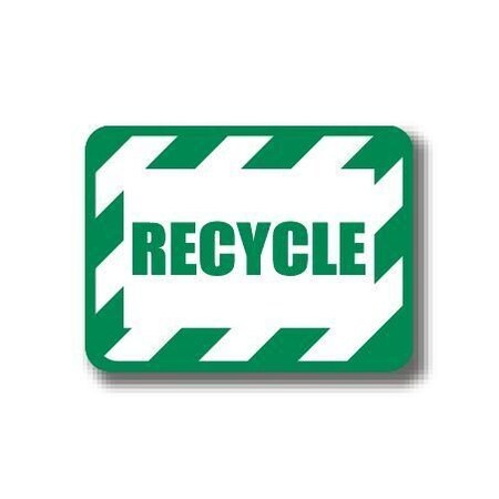 Ergomat 12in x 12in RECTANGLE SIGNS - Recycle DSV-SIGN 144 #7024 -UEN
